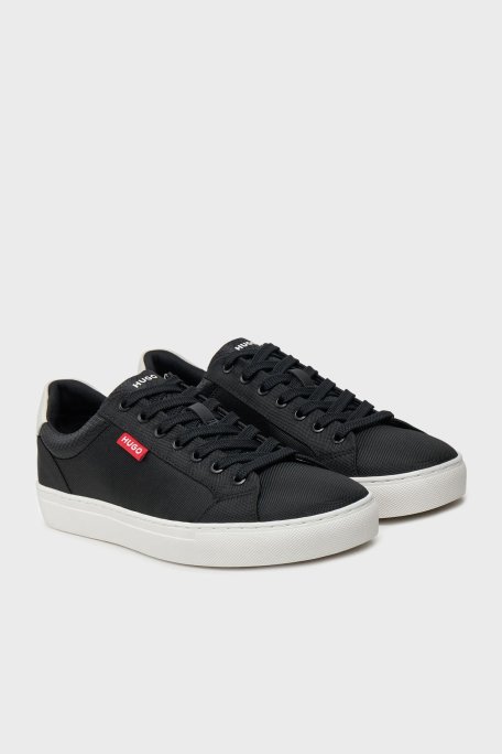 Hugo Logolu Kalın Taban Sneaker Erkek Ayakkabı 50541693 001 SİYAH - Hugo (1)