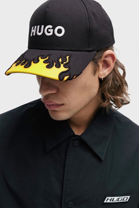 Hugo Logolu Pamuklu Erkek Şapka 50506202 001 SİYAH - Hugo (1)