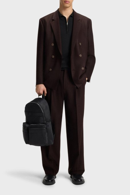 Hugo Logolu Regular Fit Kısa Kollu Fermuarlı Erkek Polo 50542750 001 SİYAH - Hugo (1)