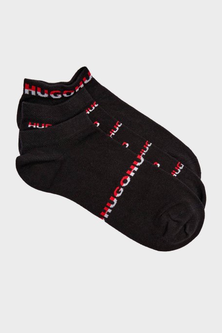 Hugo Logolu Streç Pamuklu 3 Pack Erkek Çorap 50543082 001 SİYAH - Hugo