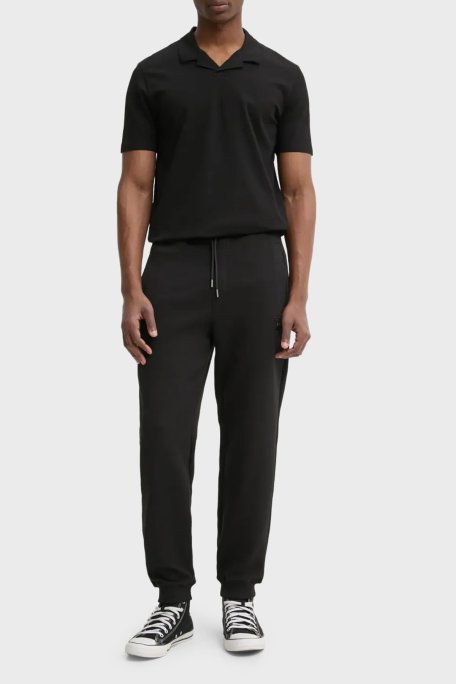 Hugo Logolu Streç Pamuklu Relaxed Fit Normal Bel Jogger Erkek Pantolon 50533695 001 SİYAH - Hugo (1)