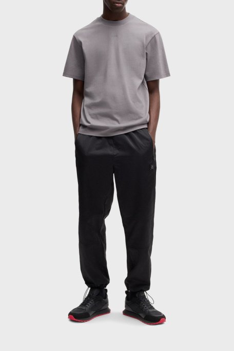 Hugo Logolu Süet Detaylı Sneaker Erkek Ayakkabı 50536568 001 SİYAH - Hugo (1)