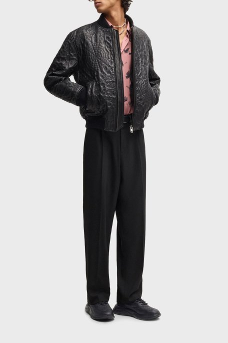 Hugo Marka Monogramlı Sneaker Erkek Ayakkabı 50536270 001 SİYAH - Hugo (1)