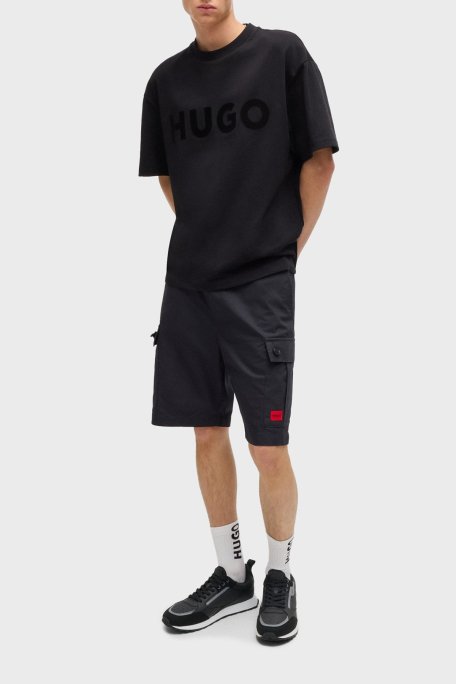 Hugo Monogram Logo Baskılı Sneaker Erkek Ayakkabı 50536205 001 SİYAH - Hugo (1)