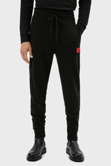Hugo Pamuklu Cepli Jogger Spor Erkek Pantolon 50447963 001 SİYAH - Hugo Boss (1)