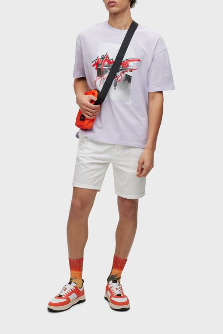 Hugo Pamuklu Normal Bel Slim Fit Chino Erkek Short 50471182 100 BEYAZ - Hugo