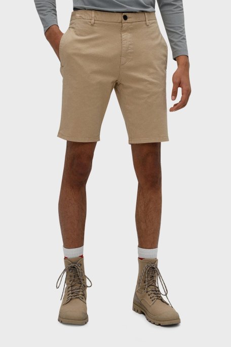 Hugo Pamuklu Normal Bel Slim Fit Chino Erkek Short 50471182 264 BEJ - Hugo (1)