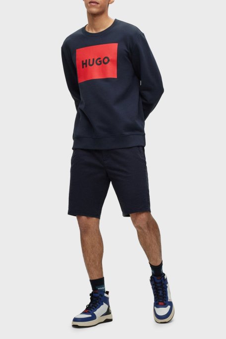 Hugo Pamuklu Normal Bel Slim Fit Chino Erkek Short 50471182 405 LACİVERT - Hugo