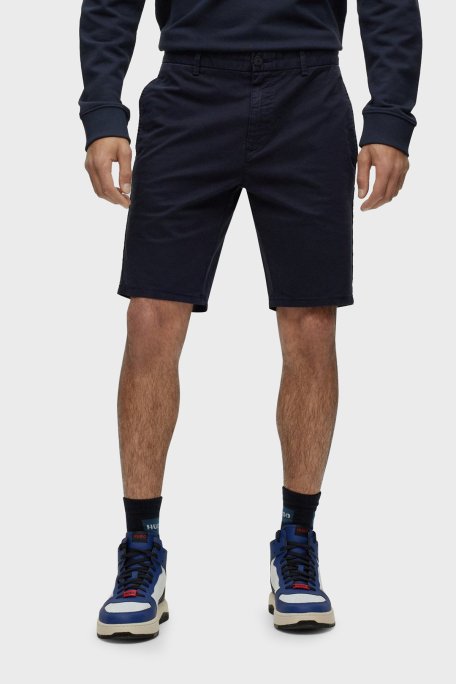 Hugo Pamuklu Normal Bel Slim Fit Chino Erkek Short 50471182 405 LACİVERT - Hugo (1)