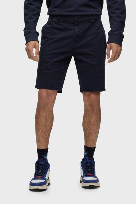 Hugo Pamuklu Normal Bel Slim Fit Chino Erkek Short 50471182 405 LACİVERT - Hugo (1)