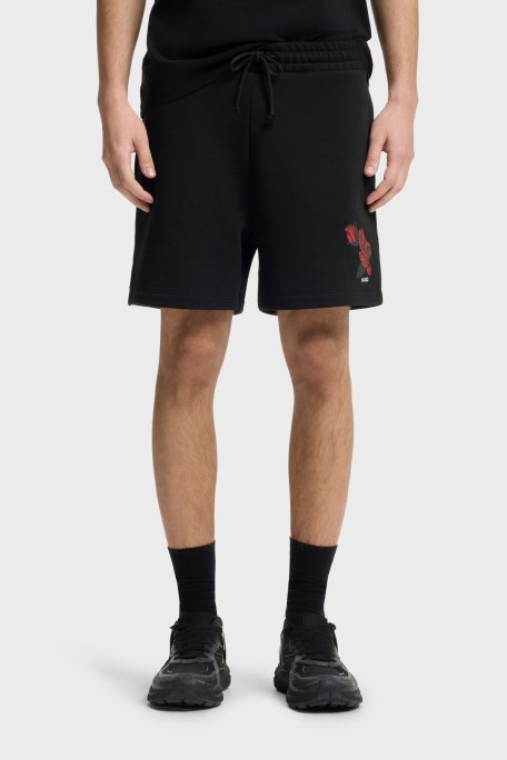 Hugo Pamuklu Regular Fit Baskılı Normal Bel Erkek Short 50556390 001 SİYAH - Hugo