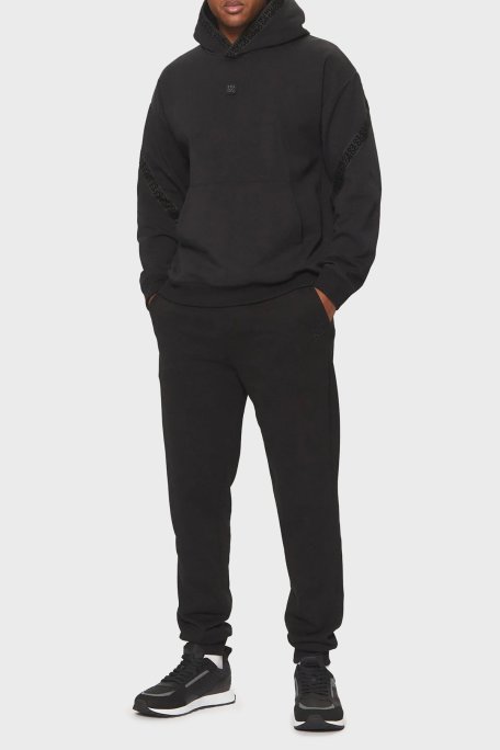 Hugo Pamuklu Regular Fit Kapüşonlu Logolu Erkek Sweat 50521429 001 SİYAH - Hugo (1)