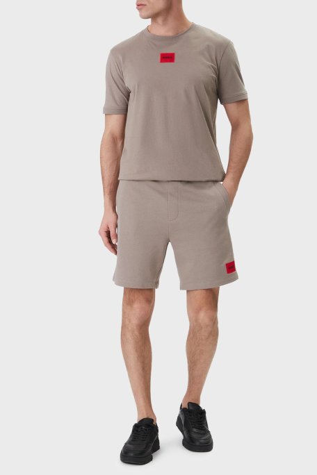 Hugo Pamuklu Regular Fit Logolu Bisiklet Yaka Erkek T Shirt 50447978 237 ANTRASİT - Hugo (1)