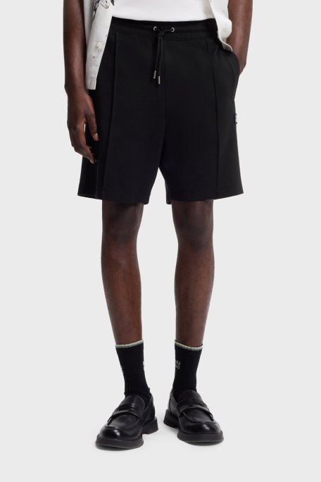 Hugo Pamuklu Regular Fit Logolu Normal Bel Erkek Şort 50562844 002 SİYAH - Hugo