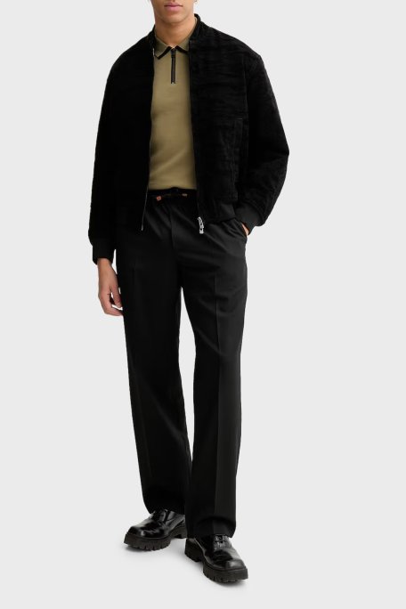 Hugo Pamuklu Regular Fit Yarım Fermuarlı Erkek Polo 50511721 389 HAKİ - Hugo (1)