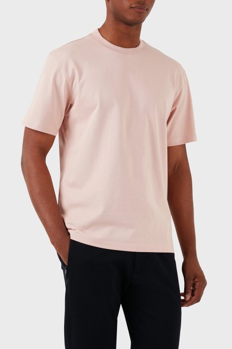 Hugo Pamuklu Relaxed Fit Erkek T Shirt 50488330 681 PUDRA - Hugo (1)