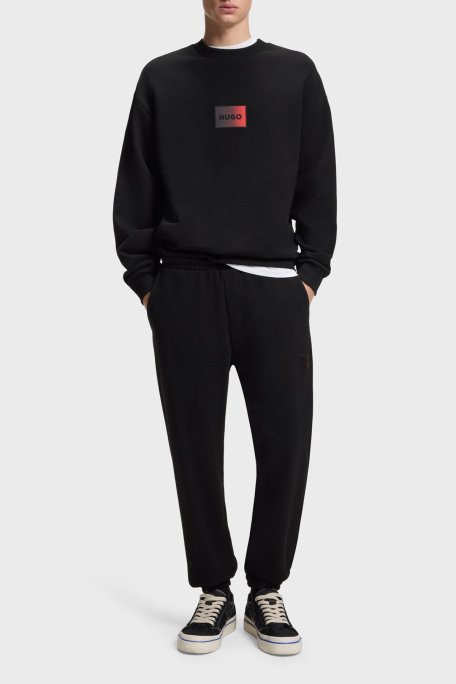 Hugo Pamuklu Relaxed Fit Lastikli Paça Erkek Pantolon 50553146 001 SİYAH - Hugo (1)