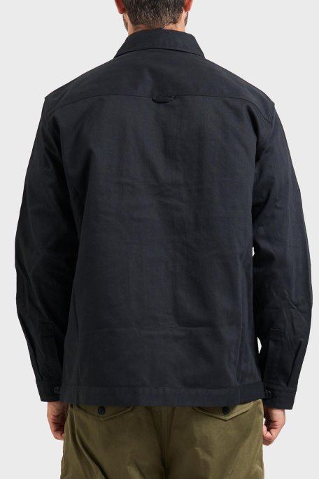 Hugo Pamuklu Relaxed Fit Logolu Fermuarlı Erkek Gömlek Ceket 50545403 001 SİYAH - Hugo (1)