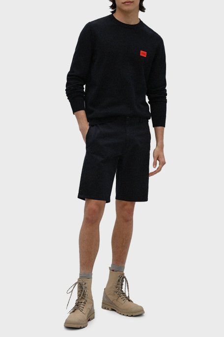 Hugo Pamuklu Slim Fit Cepli Erkek Short 50471182 001 SİYAH - Hugo