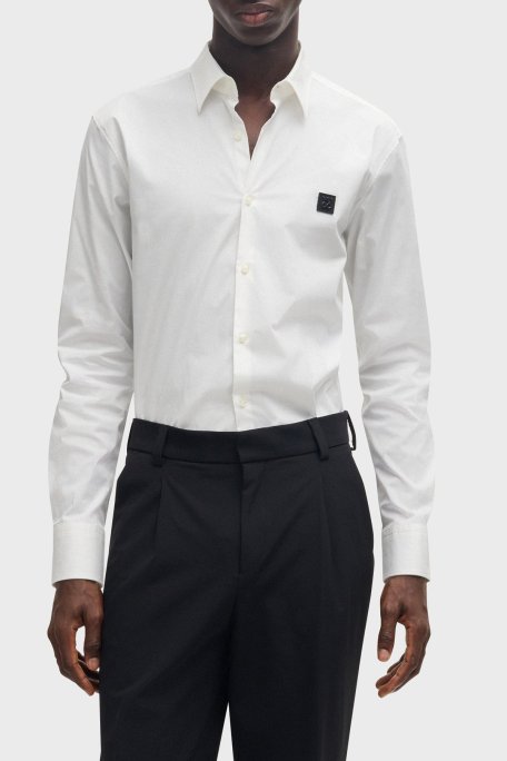 Hugo Pamuklu Slim Fit Erkek Gömlek 50505315 199 BEYAZ - Hugo