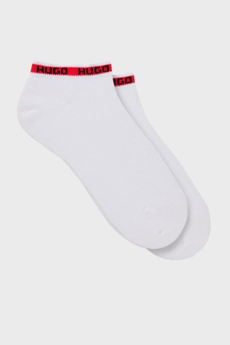 Hugo Streç Pamuklu Logolu 2 Pack Erkek Çorap 50516394 100 BEYAZ - Hugo