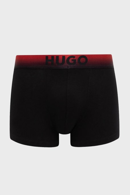 Hugo Streç Pamuklu Logolu 3 Pack Erkek Boxer 50549172 001 SİYAH - Hugo (1)