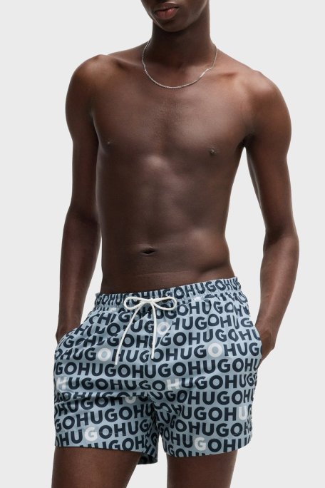 Hugo Tamamı Logolu Cepli Erkek Mayo Short 50535412 483 MAVİ - Hugo