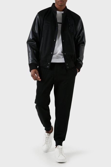 Hugo Yün ve Kaşmir Karışımlı Regular Fit Bomber Erkek Ceket 50503394 001 SİYAH - Hugo (1)