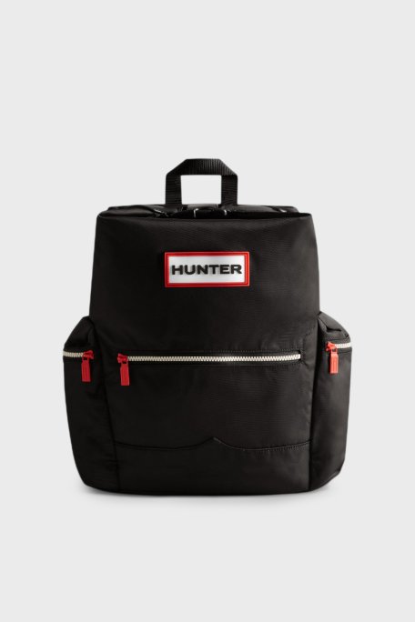 Hunter Logolu Ayarlanabilir Askılı Unisex Sırt Çantası UBB6017ACDBLK SİYAH - Hunter