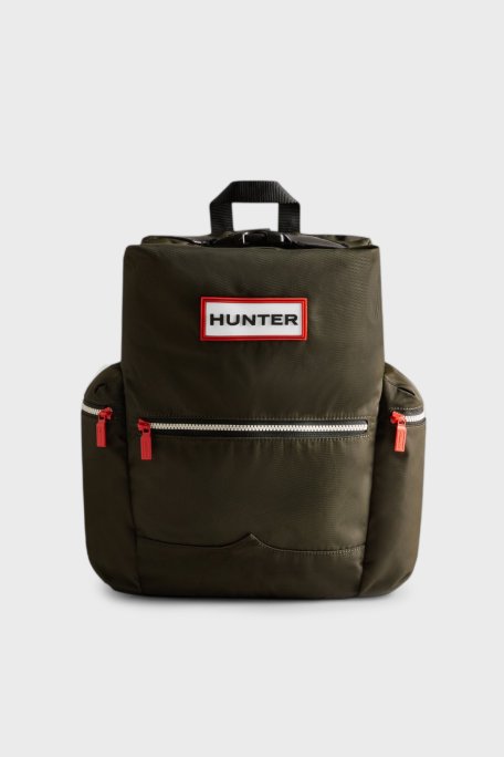 Hunter Logolu Ayarlanabilir Askılı Unisex Sırt Çantası UBB6017ACDDOV KOYU YEŞİL - Hunter