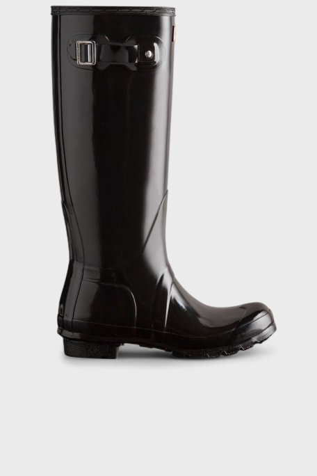 Hunter Logolu Su Geçirmez Parlak Uzun Bayan Bot WFT1000RGLBLK SİYAH - Hunter