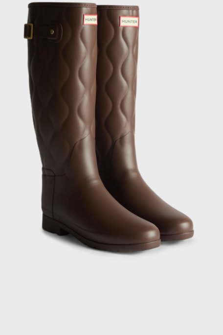 Hunter Logolu Su Geçirmez Uzun Bayan Bot HFRW0015252BBT KAHVE - Hunter (1)