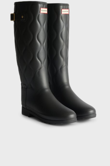 Hunter Logolu Su Geçirmez Uzun Bayan Bot HFRW0015252BLK SİYAH - Hunter (1)