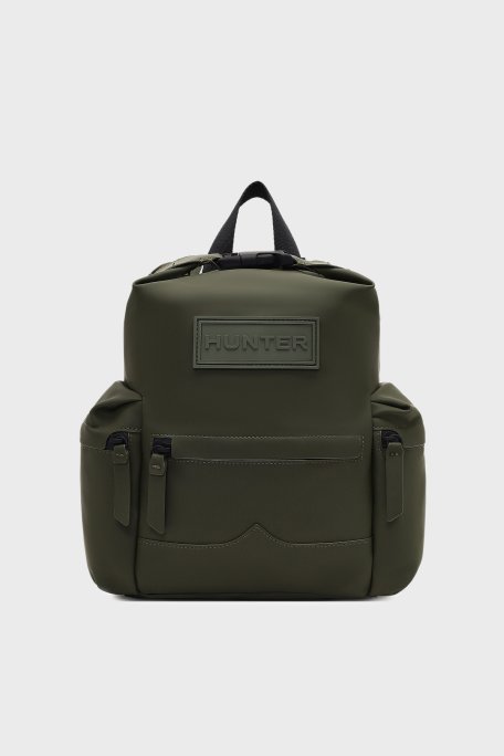 Hunter Logolu Suya Dayanıklı Ayarlanabilir Unisex Sırt Çantası HXRU0005252KM KOYU HAKİ - Hunter