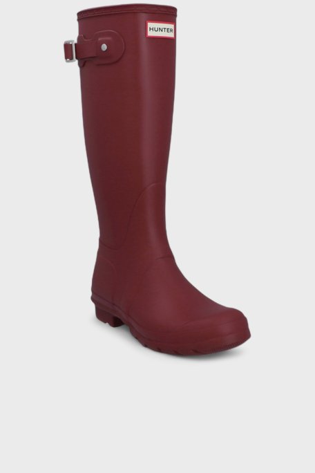 Hunter Su Geçirmez Logolu Kayış Detaylı Uzun Bayan Bot WFT2353RMAME BORDO - Hunter (1)