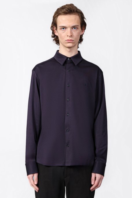 Isaora % 100 Pamuk Regular Fit Düz Yaka Erkek Gömlek ISR4119 NAVY LACİVERT - Isaora