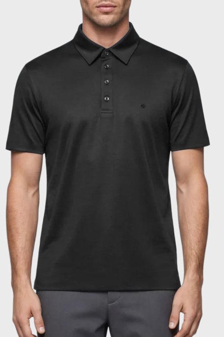 Isaora % 100 Pamuk Regular Fit Erkek Polo Yaka T Shirt ISR3303 BLCK SİYAH - Isaora
