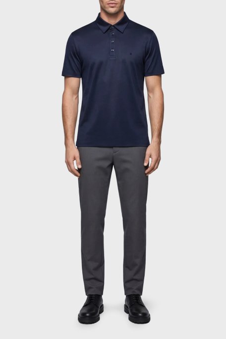 Isaora % 100 Pamuk Regular Fit Erkek Polo Yaka T Shirt ISR3303 NAVY LACİVERT - Isaora (1)