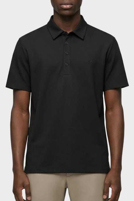 Isaora Logolu Regular Fit Düğmeli Erkek Polo Yaka T Shirt ISR3117 BLCK SİYAH - Isaora