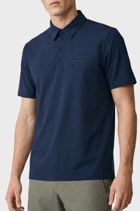 Isaora Regular Fit Logolu Düğmeli Erkek Polo Yaka T Shirt ISR3208 DRNVY KOYU LACIVERT - Isaora