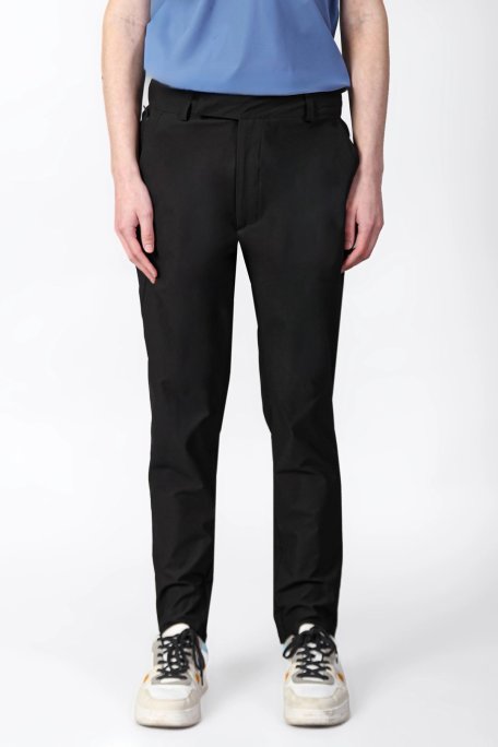 Isaora Regular Fit Normal Bel Düz Paça Su İtici Erkek Pantolon ISR5111 BLA SİYAH - Isaora