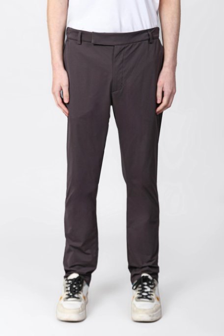 Isaora Relaxed Fit Normal Bel Düz Paça Chino Erkek Pantolon ISR5112 DRG KOYU GRİ - Isaora