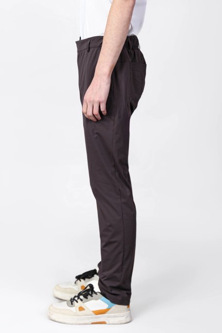 Isaora Relaxed Fit Normal Bel Düz Paça Chino Erkek Pantolon ISR5112 DRG KOYU GRİ - Isaora (1)