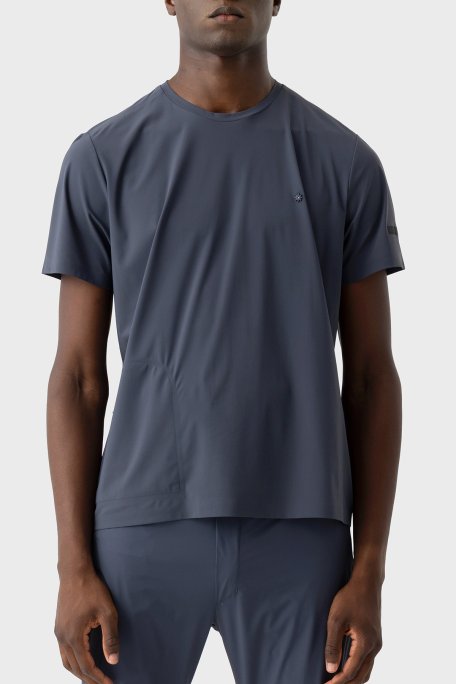 Isaora Slim Fit Logolu Bisiklet Yaka Erkek T Shirt ISR9015 DRG KOYU GRİ - Isaora