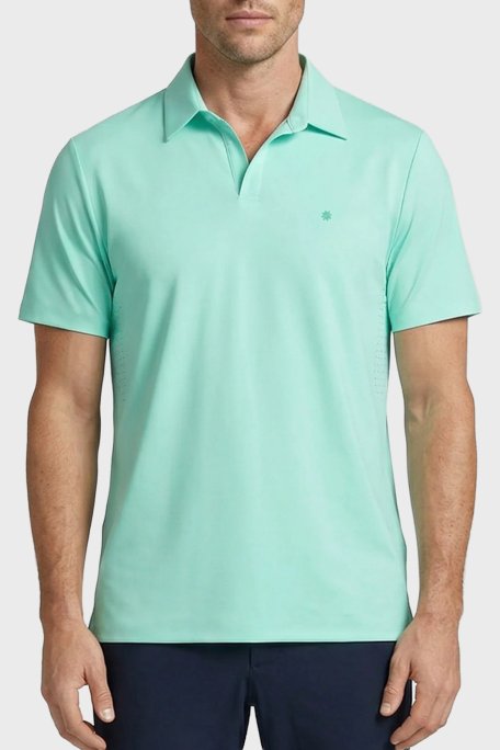 Isaora Streç Regular Fit Kapamasız Erkek Polo Yaka T Shirt ISR3201 MGRN MİNT - Isaora