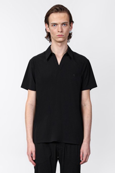 Isaora Streç Regular Fit Kapamasız Erkek Polo Yaka T Shirt ISR32010 SİYAH - Isaora