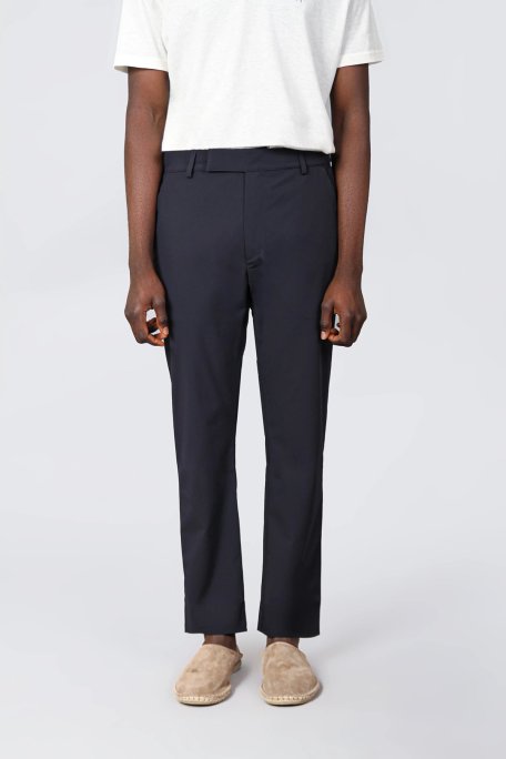 Isaora Streç Su İtici Regular Fit Normal Bel Düz Paça Chino Erkek Pantolon ISR5126 NAVY LACİVERT - Isaora (1)