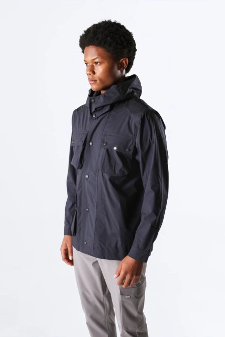 Isaora Su İtici Comfort Fit Kapüşonlu Cepli Erkek Yağmurluk M23J700 7168 LACİVERT - Isaora (1)