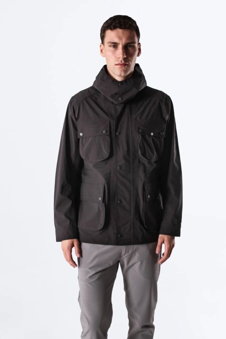 Isaora Su İtici Comfort Fit Kapüşonlu Cepli Erkek Yağmurluk M23J700 7888 SİYAH - Isaora