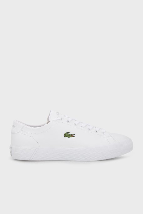 Lacoste Logolu Deri Sneaker Erkek Ayakkabı 741CMA0014 21G BEYAZ - Lacoste